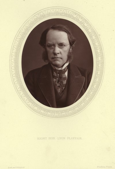 Portret van Lyon Playfair, Baron Playfair door Lock and Whitfield